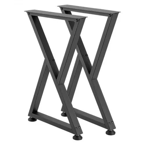 VEVOR Tischkufen 2er-Set 472x740 mm, Z-förmige Tischuntergestell 1000 kg, Tischbeine Kohlenstoffstahl, Möbelfüße, Tischgestell, Tischfüße für Schreibtische, Couchtische, Esstische, Schwarz – Bild 9