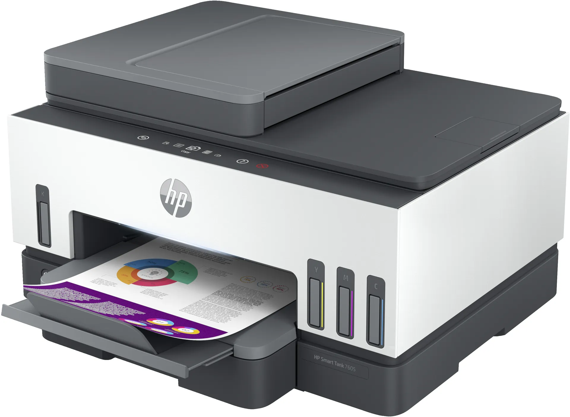 HP Smart Tank 7605 Wireless All-in-One Farbe Drucker, Beidseitiger Druck; Kopierer, Scanner HP Smart Tank 7605 Wireless All-in-One Farbe Drucker, Beidseitiger Druck; Kopierer, Scanner