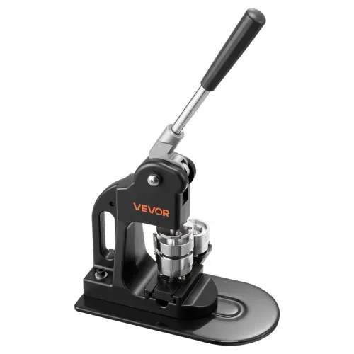 VEVOR Buttonmaschine 32 mm, Knopfmachermaschine mit 500 Buttonrohlingen & Kreisschneider & Sechskantschlüsseln & Anleitungsbuch & Ergonomischem Griff, für DIY Anstecknadeln Abzeichen Schwarz – Bild 8