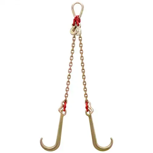 VEVOR 8 mm×30 cm G80 V-Kettenzaum mit 2 Beinen und 38 cm großen J-Haken und T-Haken – Bild 8