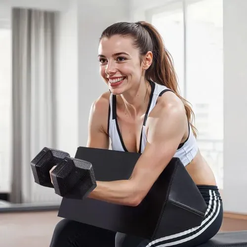 VEVOR Preacher Curl Pad, tragbare Bizeps-Trainingsunterstützung, Trainingsgerät zum Gewichtheben aus hochdichtem EVA-Schaum, Langhantel und Kurzhantel Bizeps Curl Unterstützung Isolator – Bild 7