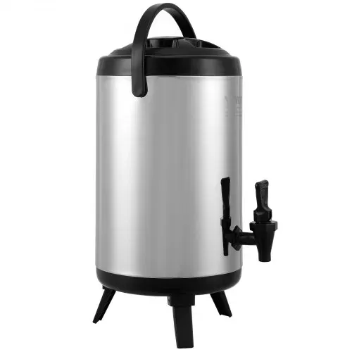 VEVOR Heiß- und Kaltgetränkespender Getränkespender 7,6 L, Edelstahl Heiß- und Kaltwasserbrunnen Getränkespender mit Zapfen & Tragegriff für Kaffee, Wasser, Saft Isolierkanne für Cafés, Bars – Bild 8