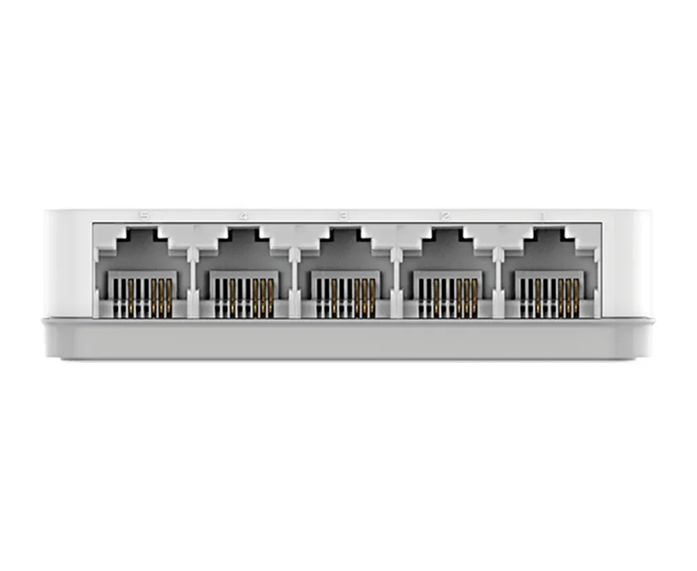 D-Link ES-1005C/E Unmanaged Fast Ethernet (10/100) Desktop Weiß – Bild 3