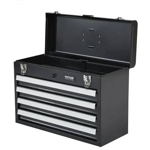 VEVOR Werkzeugkasten 520x218x361 mm, Werkzeugkiste mit 4 Schubladen, Werkzeugkoffer mit EVA-Einlagen, Schubladenverriegelung mit Kugellagern & Pulverbeschichtung, multifunktionaler Werkzeug-Organizer – Bild 10