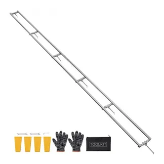 VEVOR Sägewerk-Schienenführungssystem, 4,5 m, 6 Querstangen-Kettensägenfräs-Kits, Alu-Sägefrässchienensystem für Kettensäge, 4 Keile, Schienenfräsführungs-Kit für Bauarbeiter & Holzarbeiter VEVOR Sägewerk-Schienenführungssystem, 4,5 m, 6 Querstangen-Kettensägenfräs-Kits, Alu-Sägefrässchienensystem für Kettensäge, 4 Keile, Schienenfräsführungs-Kit für Bauarbeiter & Holzarbeiter