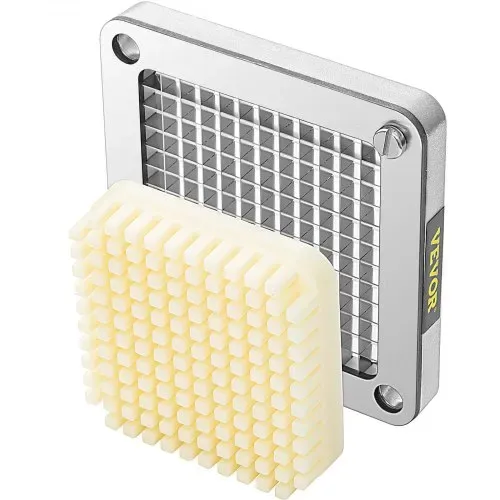VEVOR Kartoffelschneider Pommes Frites Schneider Ersatz-Häckslermesser 6,4 mm, 3 x Ersatz-Häckslermesser & 6 x Zusätzliche Klingen Pommes Schneider Zubehör – Bild 10