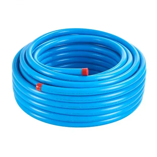 VEVOR Luftkompressor-Leitungssatz, 30,48 m x 19,05 mm Druckluftschlauch, HDPE-Aluminium-Druckluftrohrsystem, auslaufsicher, Druckluftleitungs-Schlauchsatz für Garagen und Werkstätten, blau – Bild 9