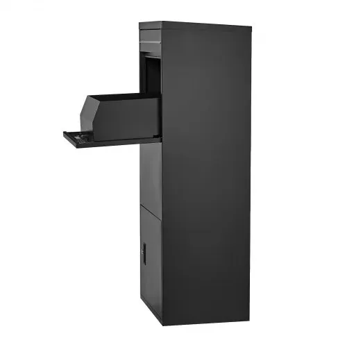 VEVOR Paketbriefkasten 1198x500x360 mm, Paketkasten mit Schloss, Paketbriefbox aus verzinktem Stahl mit Diebstahlschutzdesign, Packstation für Zuhause und das Büro, schwarz – Bild 9