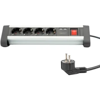 Office-Steckdosenleiste 4-fach, 2x USB Office-Steckdosenleiste 4-fach, 2x USB