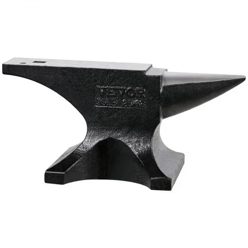 VEVOR Einzelhornamboss Amboss aus Gussstahl 25 kg runder Hornamboss mit hoher Härte & großer Arbeitsplatte & stabiler Basis, Metallbearbeitungswerkzeug zum Biegen Formen und Verdrehen von Metall – Bild 10