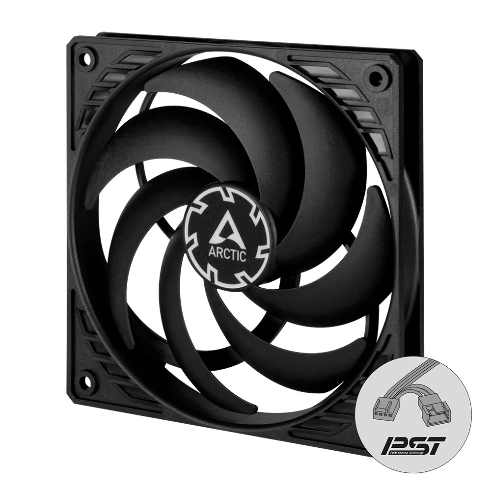 ARCTIC P12 Slim PWM PST 120 mm PWM Lüfter optimiert für statischen Druck mit integriertem Y-Kabel – Bild 2