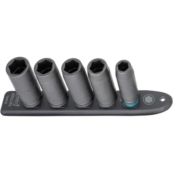 SmartRail 1/2" Schlag-, Maschinenschrauber-Einsatz-Satz Sechskant, 5-teilig, Steckschlüssel – Bild 2