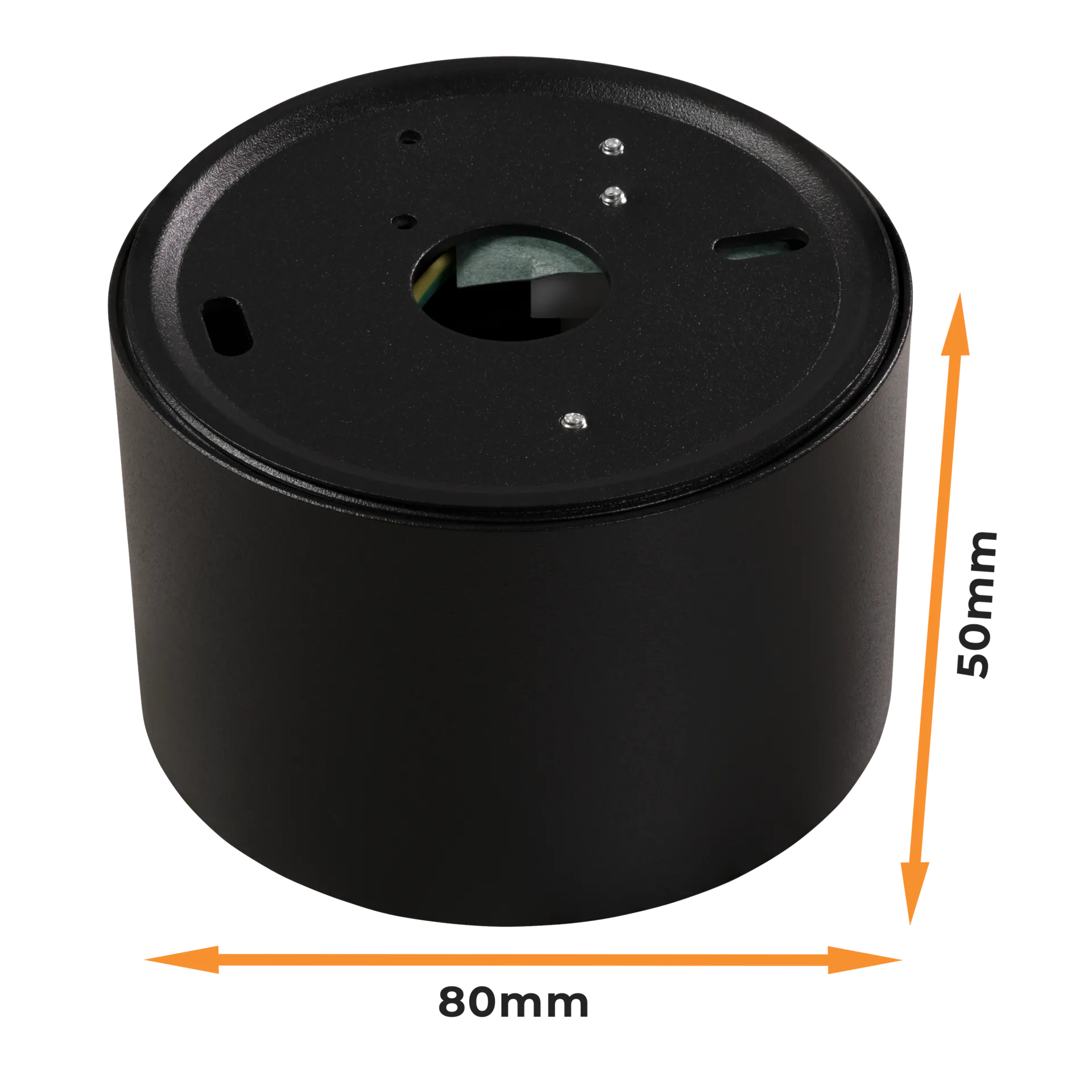 LED-Aufbauleuchte McShine, 5W, 400Lumen, 3000K, ØxH 80x50mm, schwarz, 5er-Pack – Bild 5