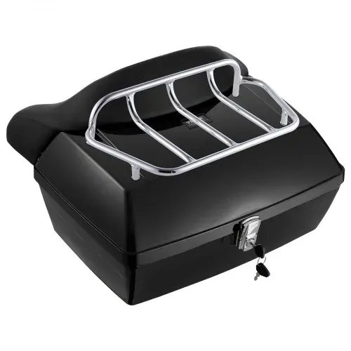 VEVOR Motorrad-Topcase Motorradkoffer 48 L universelle Heckbox aus PP-Material, wasserdichte & abnehmbare Motorrad-Topbox mit Mehrlochboden & Regal Helmkoffer (565 x 500 x 380 mm) – Bild 8
