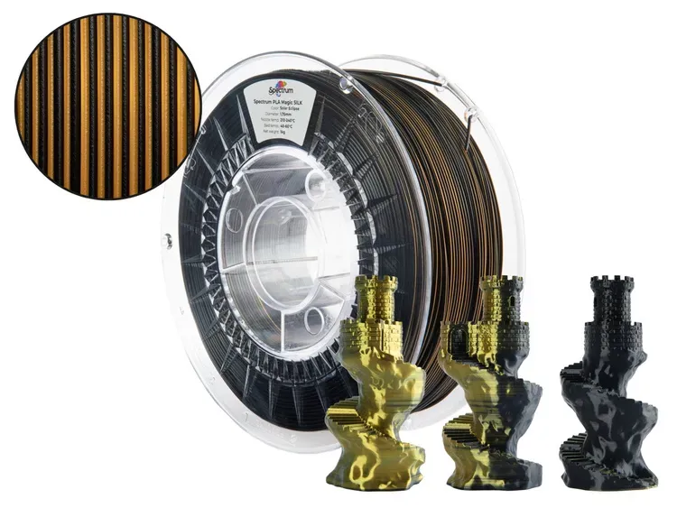 Filament Spectrum · PLA Magic SILK · SOLAR ECLIPSE · 1.75mm · 1kg – Bild 2