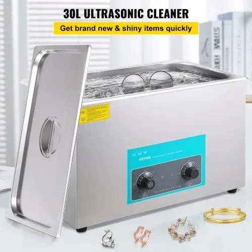 VEVOR Ultraschallreiniger 30L Ultraschall-Reinigungsmaschine Schmuck Brille VEVOR Ultraschallreiniger 30L Ultraschall-Reinigungsmaschine Schmuck Brille