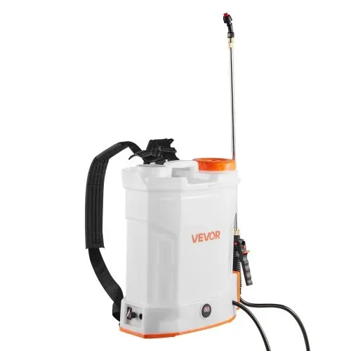 VEVOR Akku-Sprühgerät, 12 L, elektrischer Rücken-Drucksprüher, 2 einziehbare Stäbe und 5 Düsen, einstellbar 0–6 bar, 2 Stunden Laufzeit, tragbarer Pumpsprüher für Hof, Garten und Rasen – Bild 9