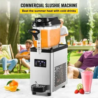 VEVOR Kommerzielle Slushy-Maschine, 6L Tassen Einzelschüssel Slush Ice Maschine, 300W 220V, Edelstahl Margarita Smoothie Frozen Drink Maker, Slushie Maschine für Supermärkte, Cafés, Restaurants, Bars VEVOR Kommerzielle Slushy-Maschine, 6L Tassen Einzelschüssel Slush Ice Maschine, 300W 220V, Edelstahl Margarita Smoothie Frozen Drink Maker, Slushie Maschine für Supermärkte, Cafés, Restaurants, Bars