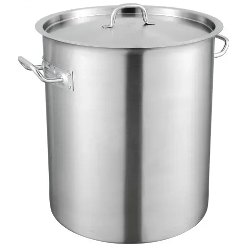 VEVOR Kochtopf 39,7 L Edelstahl, 350 x 410 mm Großvolumiger Suppentopf Komposit-Basis, als Spargeltopf Soßentopf Geeignet, Praktischer Küchentopf Große Zutaten, Induktionsherd Topf Induktionskochtopf – Bild 8