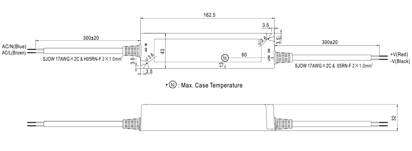 MEAN WELL Netzteil - 24V 40W IP67 – Bild 2