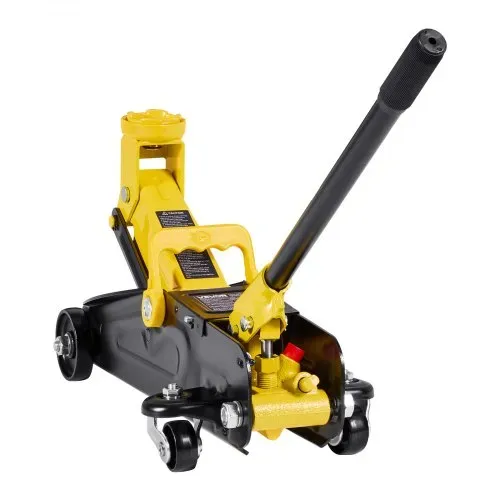 VEVOR Rangierwagenheber Wagenheber mit niedrigem Profil & 360° Rollen 1,5 t, Einzelkolben-Schnellhubpumpe, 13-31 cm Hubhöhe, hydraulische Wagenheber für Sportwagen, Limousinen Gelb + Schwarz – Bild 9