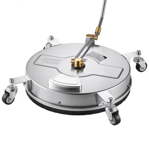 VEVOR Hochdruckreiniger-Oberflächenreiniger 419mm Bodenreiniger mit Rädern, Flächenreiniger für Einfahrt Gehweg Bordstein, Edelstahl, Max. 276 bar, mit 1/4 Zoll Schnellanschluss & Verlängerungsrohren – Bild 10