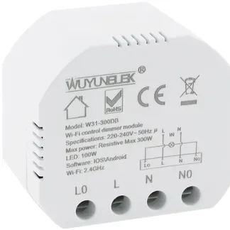 MILOS WiFi Unterputz Schalter + Dimmer Android/iOS- App,Alexa/Google tgl #REST# MILOS WiFi Unterputz Schalter + Dimmer Android/iOS- App,Alexa/Google tgl #REST#