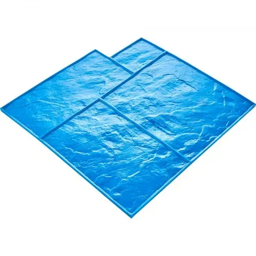 VEVOR Betonstempelmatte, 61 x 61 cm, 7 Stück, Betonstrukturhaut, Polyurethan-Stempel, Steinfliesen-Strukturmatte, Schieferbodenabdruck, nahtloser Stempel, Betonformen für dekorative Außenbereiche, mehrfarbig – Bild 9