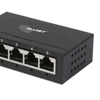 ALLNET Switch unmanaged Layer2 5 Port • 5x 1GbE • Lüfterlos • ALL-SG8005 ALLNET Switch unmanaged Layer2 5 Port • 5x 1GbE • Lüfterlos • ALL-SG8005