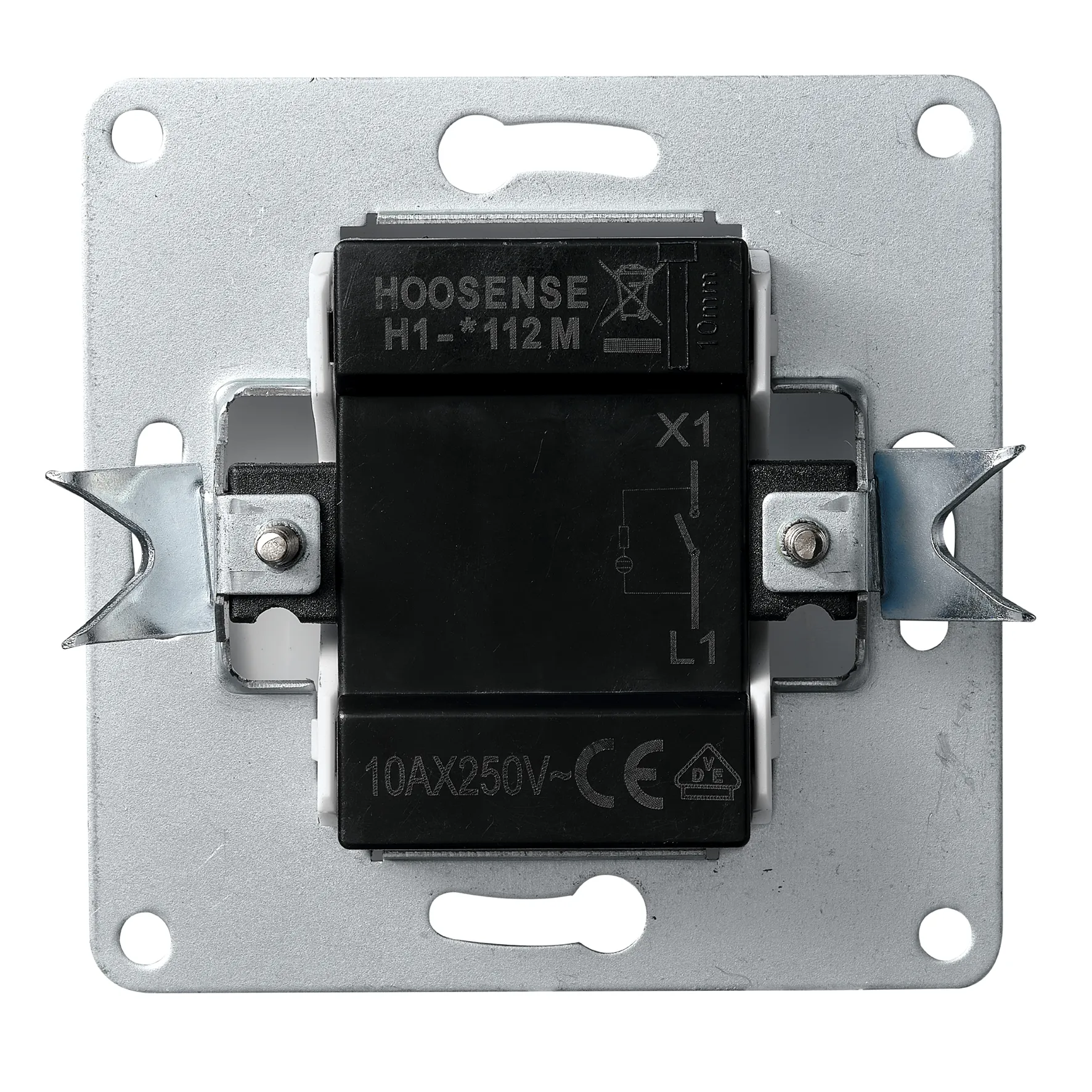 Schalter McPower ''Flair'', 250V~/10A, UP, weiß mit Kontroll-Leuchte – Bild 2