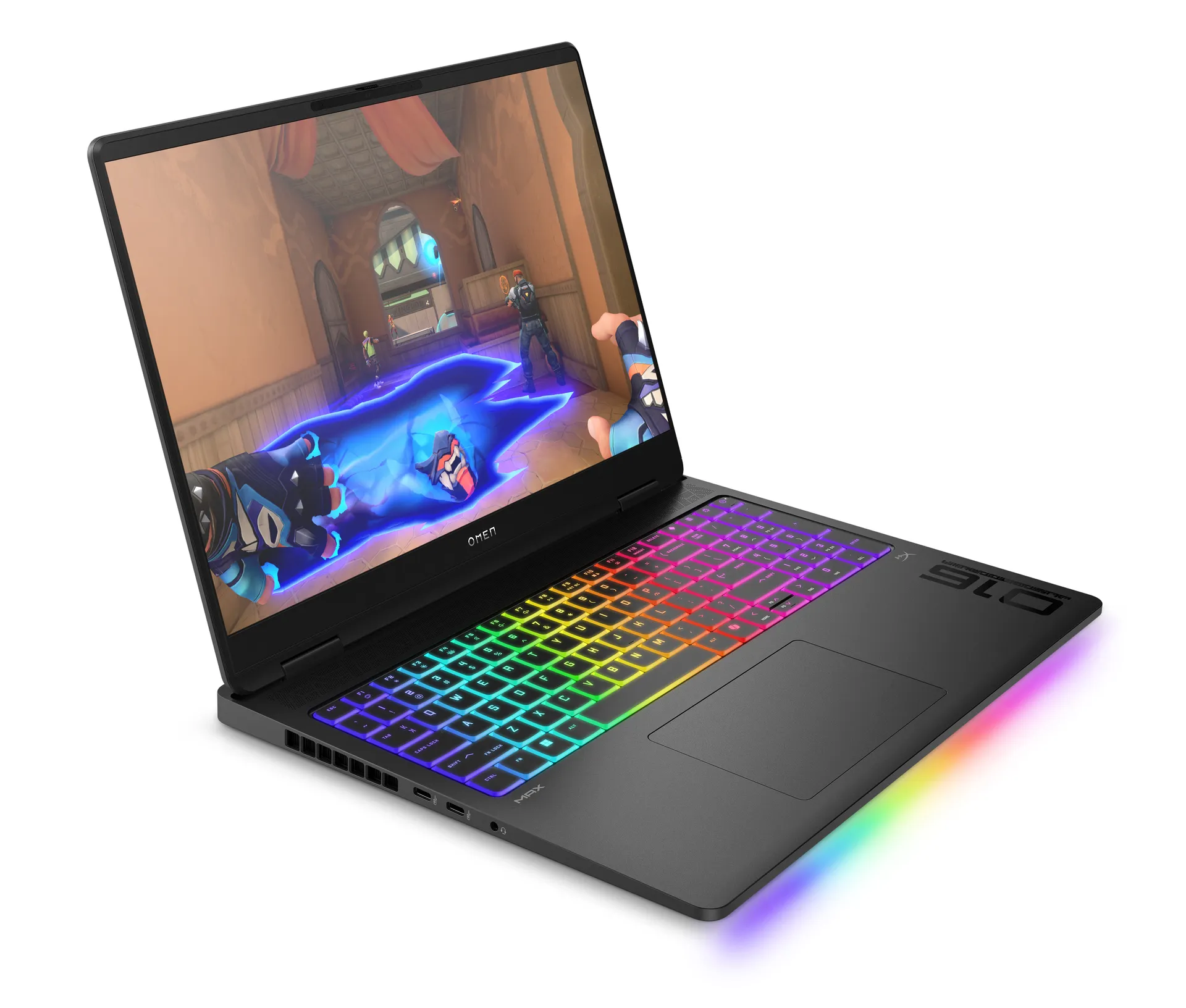 HP OMEN MAX Gaming 16-ak0174ng Copilot+ PC AMD Ryzen AI 7 350 Laptop 40,6 cm (16") WQXGA 32 GB DDR5-SDRAM 1 TB SSD NVIDIA GeForce RTX 5070 Ti Wi-Fi 6E (802.11ax) FreeDOS Schwarz – Bild 2