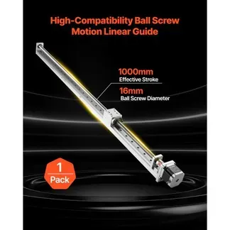 VEVOR Linearführung, 1000 mm Hub, Kugelgewindetrieb, CNC-Linearführungs-Tischantrieb, motorisierter Nema 23 Schrittmotor, hohe Präzision, für Graviermaschinen, CNC-Fräsmaschinen und 3D-Drucker VEVOR Linearführung, 1000 mm Hub, Kugelgewindetrieb, CNC-Linearführungs-Tischantrieb, motorisierter Nema 23 Schrittmotor, hohe Präzision, für Graviermaschinen, CNC-Fräsmaschinen und 3D-Drucker