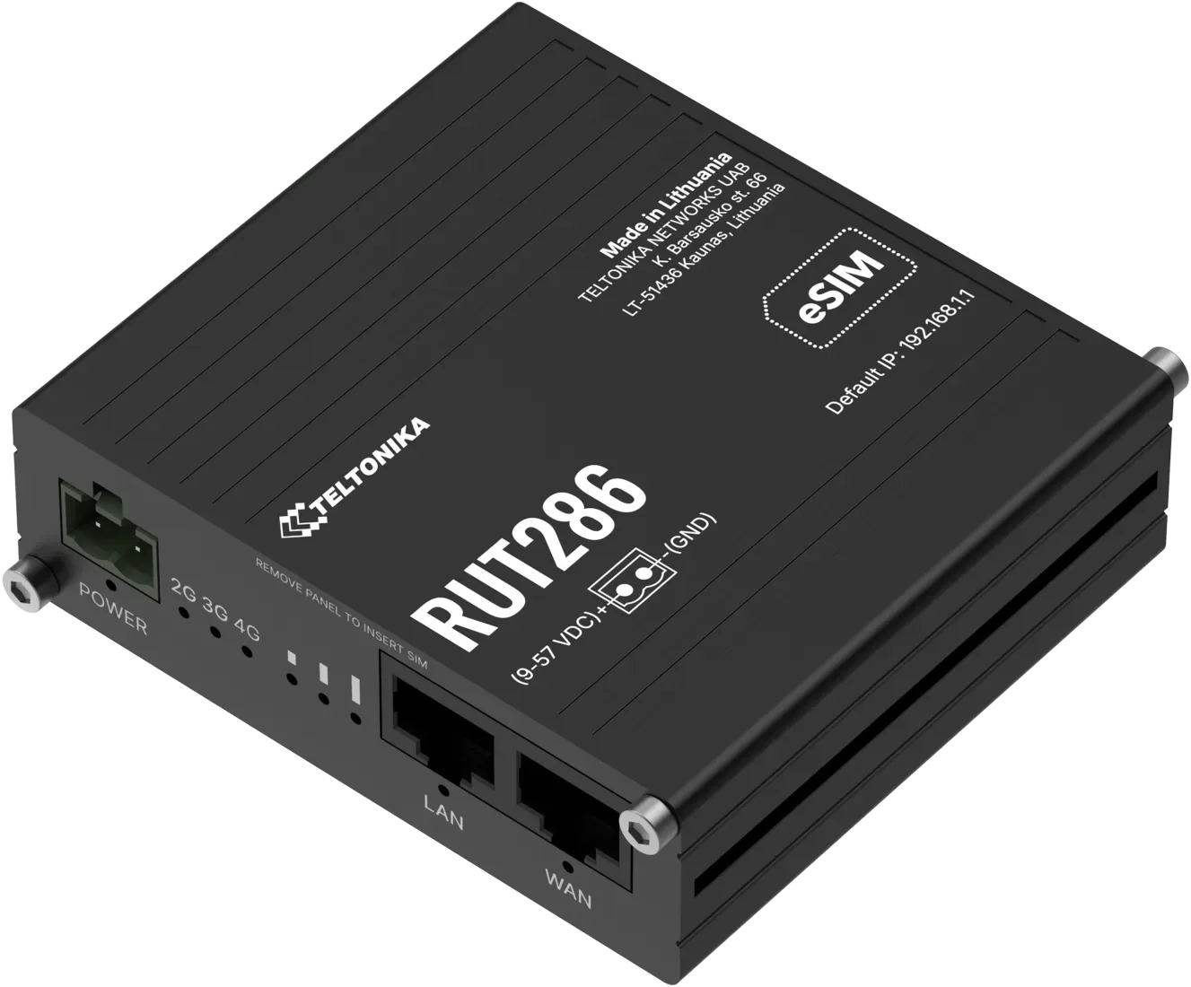 Teltonika · Router · RUT286 · Industrielles globales LTE CAT 4 Router – Bild 3