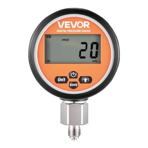 VEVOR digitales Hydraulikdruck Testkupplungsset, 10000 PSI Druckmessgerät Manometer Tester mit 1 Manometer & 1 Testkupplung & 1 Schnellkupplung & 1 Schlauch für Bagger Baumaschinen – Bild 10
