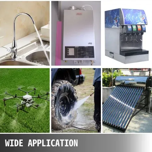 VEVOR Wasserpumpe Hochdruckmembran 12 V, Hochdruck Wasserpumpe 17 L / min, Selbstansaugende Membranpumpe 2m, 3-Kammer-Membran, Membranpumpe mit Wärmeschutz, für Kfz-Schifffahrt, Wohnmobile – Bild 6