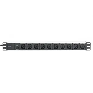 19″ Steckdosenleiste C13 mit Aluminiumprofil, 10-fach, 1HE 19″ Steckdosenleiste C13 mit Aluminiumprofil, 10-fach, 1HE