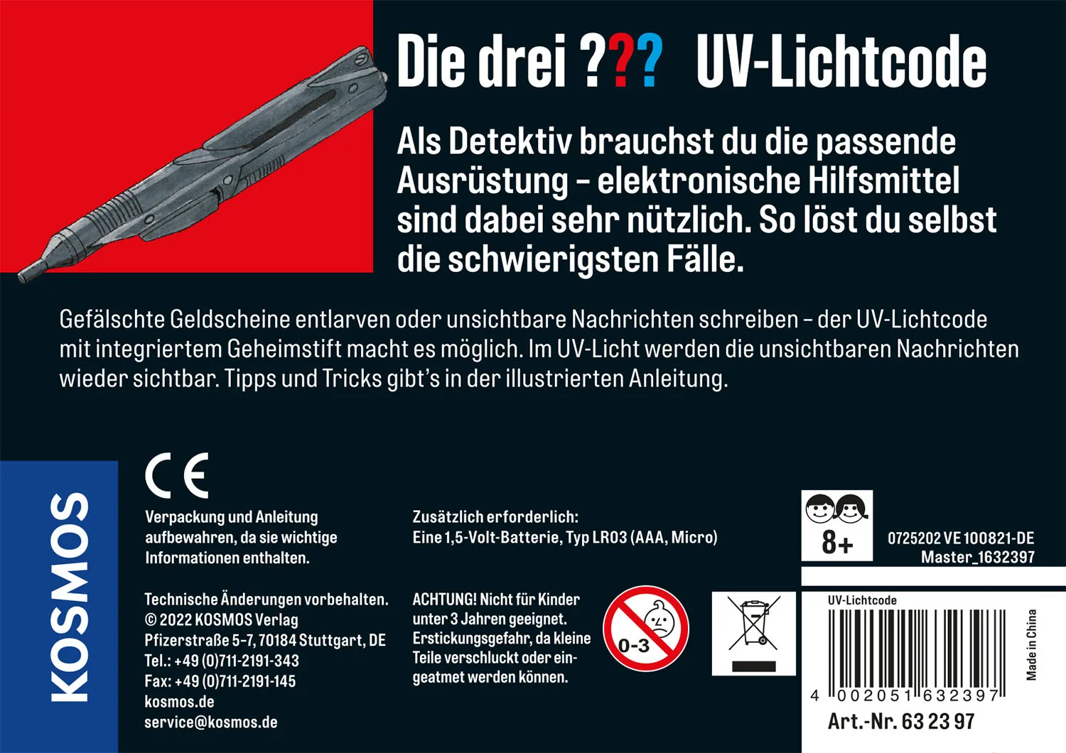 Kosmos Die drei ??? UV-Lichtcode – Bild 2