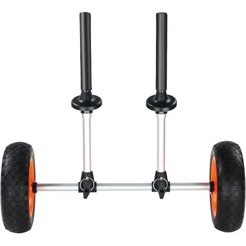 VEVOR Kajakwagen 252x670x605mm Kanuwagen bis 127kg belastbar Surfwagen Aluminiumlegierung 20cm Gummiräder 110-455mm Einstellbar Für Bootswagen Kajak Kanu Transportwagen Trolley Surfwagen Bootstrailer – Bild 8