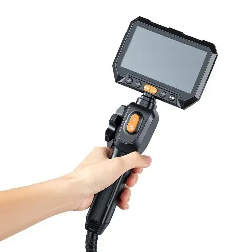 VEVOR Drehbare Endoskopkamera mit Licht, Inspektionskamera mit Zwei-Wege beweglichem Kopf, IP67 Wasserdichte Rohrkamera mit 5 Zoll Display 1,5 m Kabel 5000 mAh Akku, 8 mm Boreskopkamera für Auto Haus – Bild 10