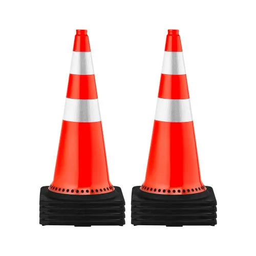 VEVOR Sicherheitskegel, 75 x 37 x 37 cm Verkehrskegel, orangefarbene PVC-Baukegel, Reflektierende Kragen, Verkehrskegel mit Schwarzer, Beschwerter Basis, Verwendet für Verkehrskontrolle VEVOR Sicherheitskegel, 75 x 37 x 37 cm Verkehrskegel, orangefarbene PVC-Baukegel, Reflektierende Kragen, Verkehrskegel mit Schwarzer, Beschwerter Basis, Verwendet für Verkehrskontrolle