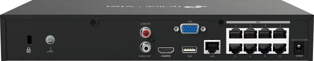 TP-Link - 8 Channel PoE Network Video Recorder - VIGI NVR1008H-8MP – Bild 2