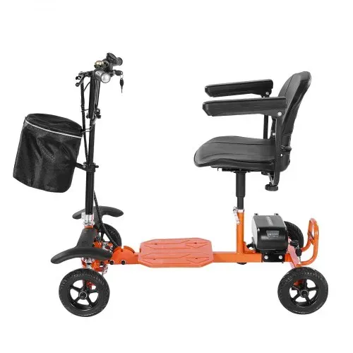 VEVOR 4-Rad-Elektromobil, klappbar 120 kg Tragkraft, Seniorenmobil, Mobilitätsroller, Elektrischer Rollstuhl mit 48-V-Lithiumbatterie, Vollgummireifen & 8° Steigfähigkeit, 12,5 km Reichweite – Bild 8