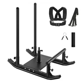 VEVOR Gewichtsschlitten Kraftschlitten Krafttrainingsschlitten zur Verbesserung der Geschwindigkeit bei sportlichen Übungen, Fitnessgerät mit Griff, kompatibel mit 25/51 mm Gewichtsscheiben Schwarz VEVOR Gewichtsschlitten Kraftschlitten Krafttrainingsschlitten zur Verbesserung der Geschwindigkeit bei sportlichen Übungen, Fitnessgerät mit Griff, kompatibel mit 25/51 mm Gewichtsscheiben Schwarz
