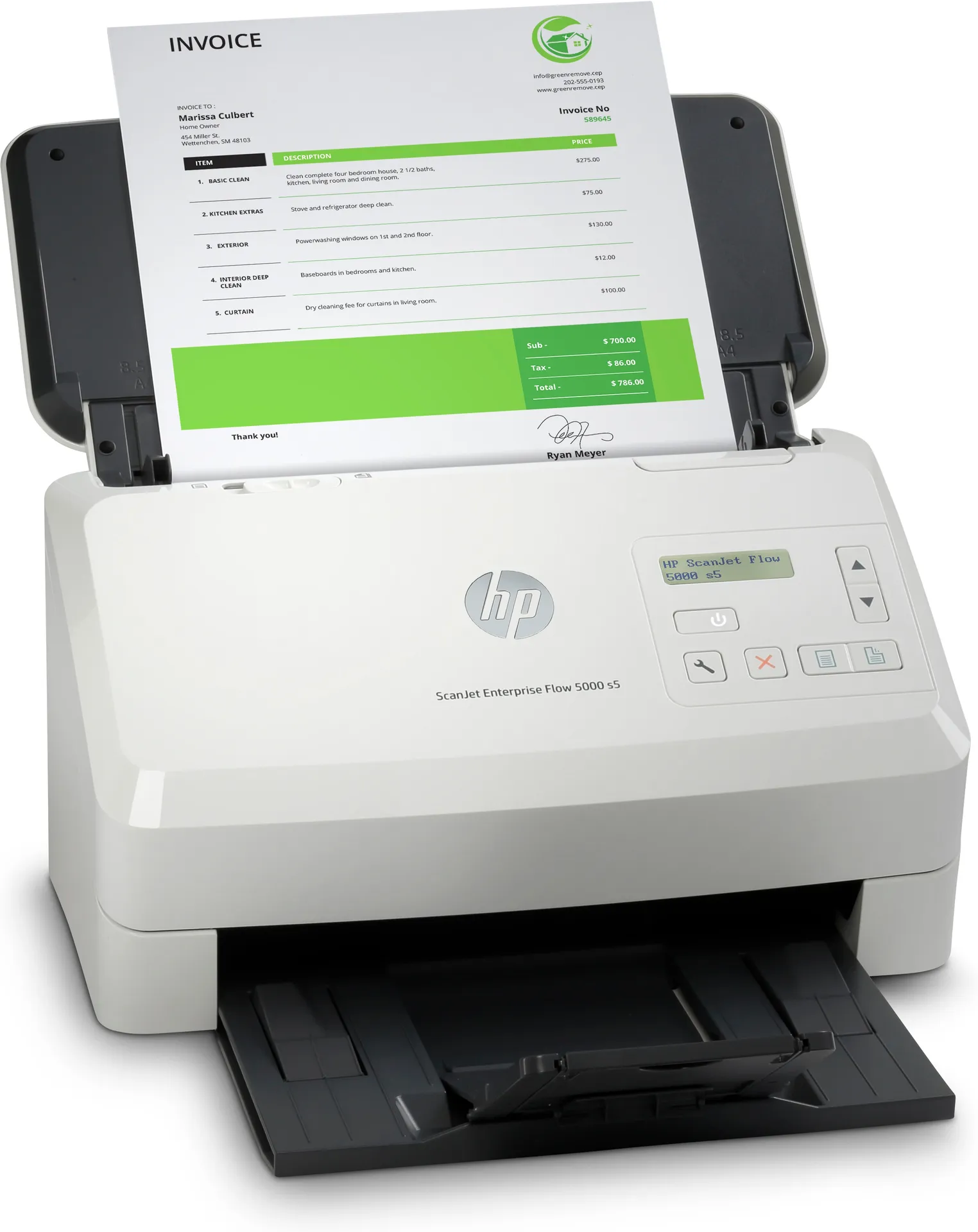 HP Scanjet Enterprise Flow 5000 s5 Scanner mit Vorlageneinzug 600 x 600 DPI A4 Weiß – Bild 3