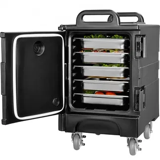 VEVOR Isolierter Speisenbehälterträger Warmhaltebox für Gastronomie 75 L, Speisenbehälter mit Doppelschnallen & Griffen, Speisenbehälterträger Lebensmitteltransportbox für Restaurant Schwarz (ohne Tablett) VEVOR Isolierter Speisenbehälterträger Warmhaltebox für Gastronomie 75 L, Speisenbehälter mit Doppelschnallen & Griffen, Speisenbehälterträger Lebensmitteltransportbox für Restaurant Schwarz (ohne Tablett)