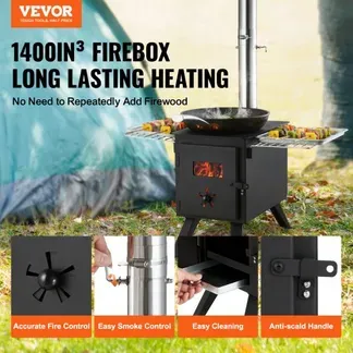 VEVOR Zeltofen 394 x 608 x 425 mm Campingherde 225 x 338 x 233 mm Ofen-Innenmaße Gartenofen Campingofen Werkstattofen Holzofeno outdoor kocher outdoor Küche für Camping Outdoor Heizung VEVOR Zeltofen 394 x 608 x 425 mm Campingherde 225 x 338 x 233 mm Ofen-Innenmaße Gartenofen Campingofen Werkstattofen Holzofeno outdoor kocher outdoor Küche für Camping Outdoor Heizung