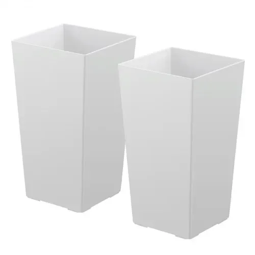 VEVOR Pflanztopf 300x300x550 mm 2er-Set, Blumentopf, Blumenkübel, PP-Pflanzgefäß, Planzkübel, Pflanzkasten mit Innentopf, Geeignet für Zimmer- & Gartenpflanzen, weiß – Bild 9