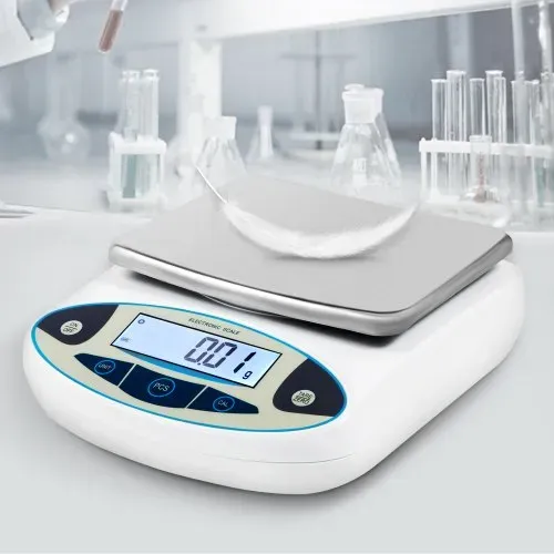 VEVOR Präzisionswaage 5000g 0.01g Hochpräzise Digitale Elektronische Waage Labor-Analysewaagen Laborwaage Schulwaage Schmuckwaage Feinwaage digital Milligramm Waage Digitalwaage Kalibriergewicht – Bild 7