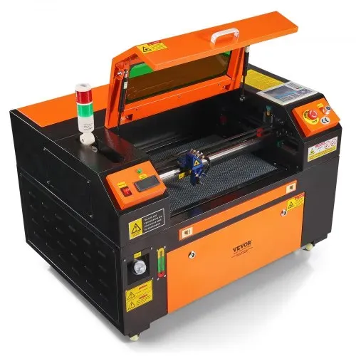 VEVOR 50 W CO2-Lasergravierer, 300x500mm, 500mm/s Laserschneidmaschine mit 2-Wege-Pass-Air-Assist, kompatibel mit LightBurn, CorelDRAW, AutoCAD, Windows, Mac OS, Linux, für Holz, Acryl, Stoff – Bild 10