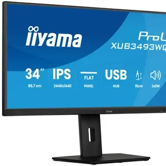 iiyama ProLite XUB3493WQSU-B6 Computerbildschirm 86,4 cm (34″) 3440 x 1440 Pixel UltraWide Quad HD LED Schwarz iiyama ProLite XUB3493WQSU-B6 Computerbildschirm 86,4 cm (34″) 3440 x 1440 Pixel UltraWide Quad HD LED Schwarz